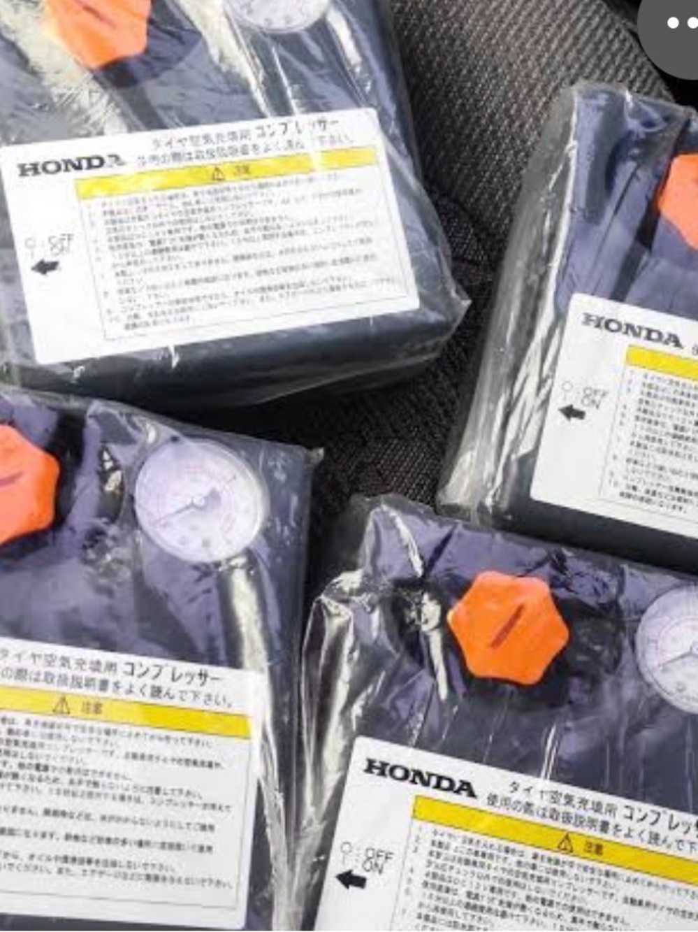 Honda Portable Air Compressor - Navy with Orange Knob